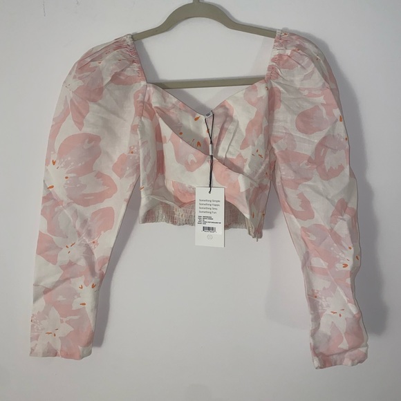 NWT Something Navy Pink Wide Leg Set - Picture 2 of 7